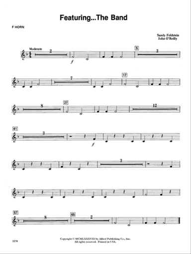 Featuring the Band: 1st F Horn