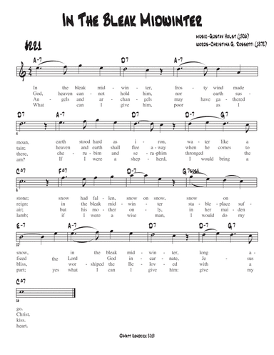 In The Bleak Midwinter