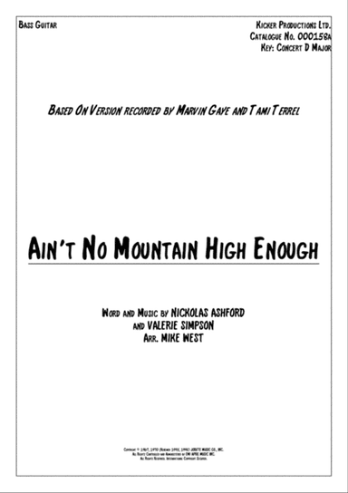 Ain't No Mountain High Enough