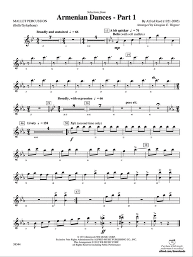 Armenian Dances, Part 1, Selections from: Mallets