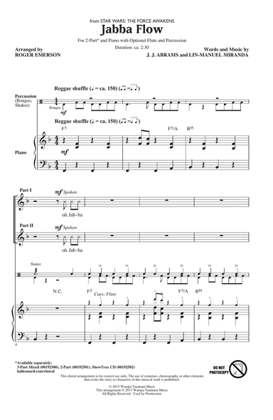 Jabba Flow (from Star Wars: The Force Awakens) (arr. Roger Emerson)