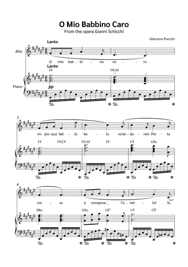 O Mio Babbino Caro