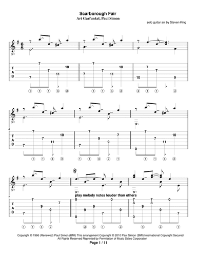 Scarborough Fair/canticle