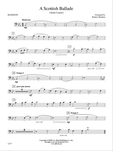 A Scottish Ballade: Bassoon