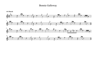 Bonnie Galloway For Bagpipes