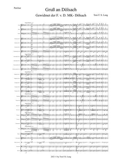 Gruß an Dölsach Full Score - Score Only