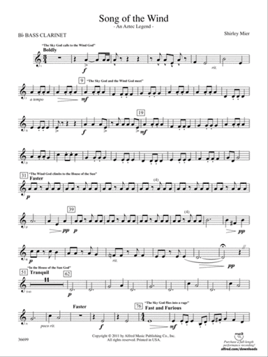 Song of the Wind: B-flat Bass Clarinet