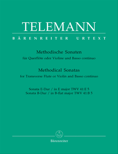 Twelve Methodical Sonatas for Flute or Violin and Basso continuo