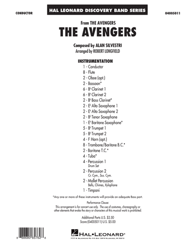 The Avengers - Conductor Score (Full Score)