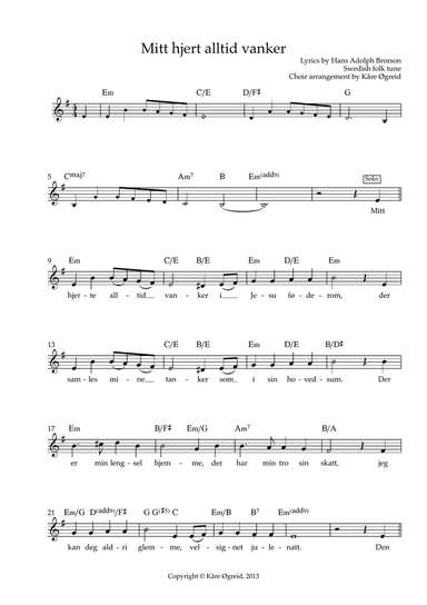 Mitt hjerte alltid vanker