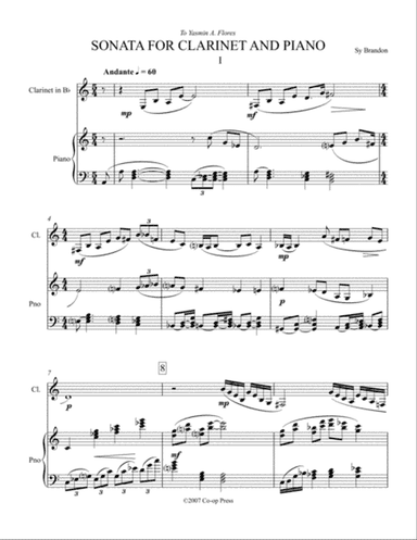 Sonata for Clarinet and Piano