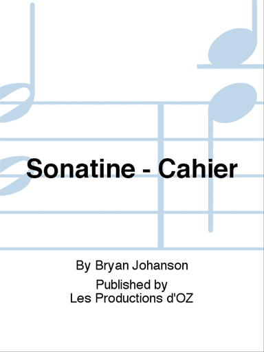 Sonatine - Cahier