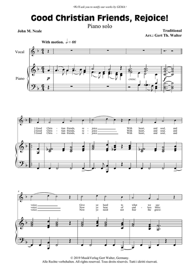 Good Christian Friends, Rejoice!