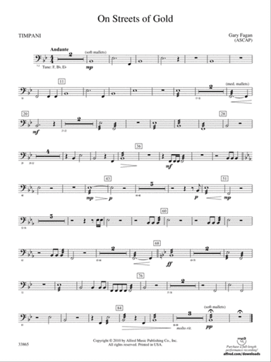 On Streets of Gold: Timpani