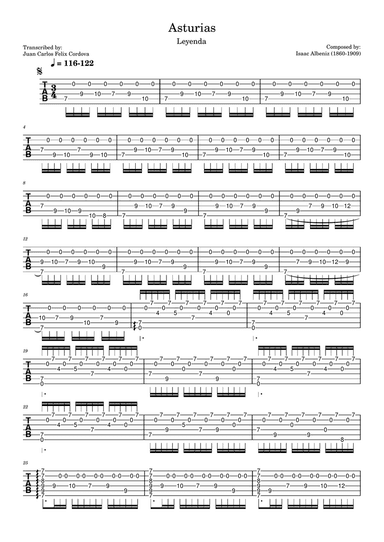 Asturias (Leyenda) TAB