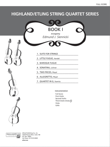 Highland/Etling String Quartet Series: Set 1: Score