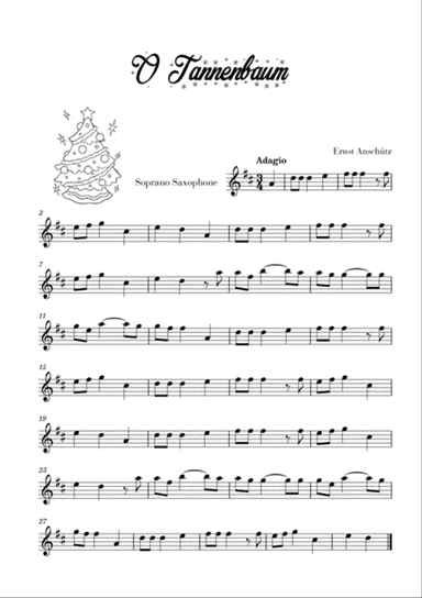 O Tannenbaum (for Soprano Saxophone)