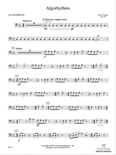 Algorhythms: 2nd Trombone