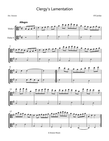 Clergy's Lamentation - Viola Duet
