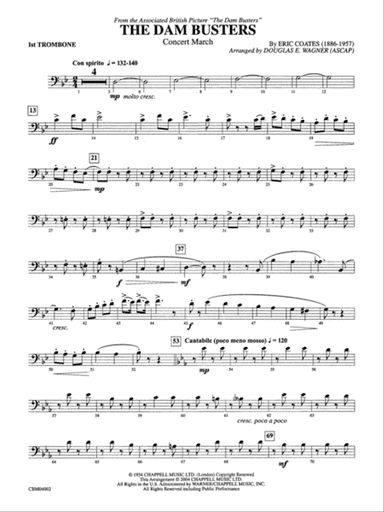 The Dam Busters Concert March: 1st Trombone