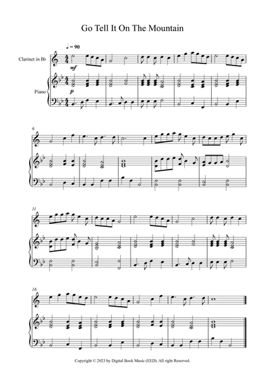 Go Tell It On The Mountain (Clarinet + Piano)
