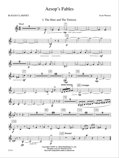 Aesop's Fables: B-flat Bass Clarinet