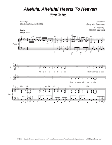 Alleluia, Alleluia! Hearts To Heaven (Vocal Trio - (SAB)