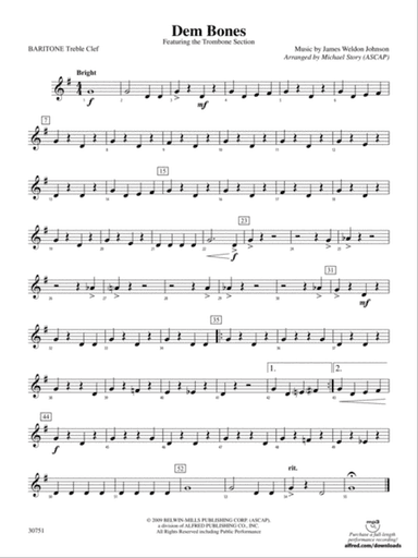 Dem Bones: Baritone T.C.