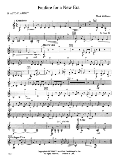 Fanfare for a New Era: E-flat Alto Clarinet