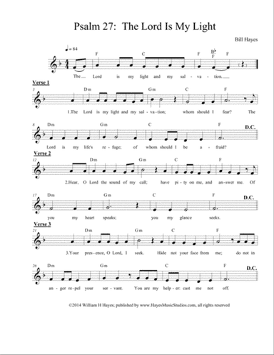 Psalm 27: The Lord Is My Light