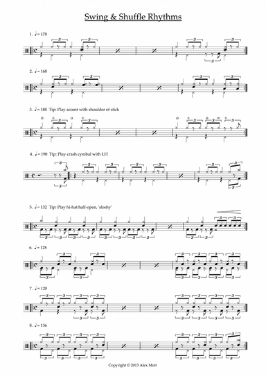 Swing & Shuffle Rhythms
