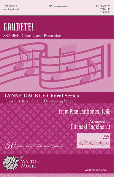Gaudete! - SSA (Full Score and Percussion Parts)