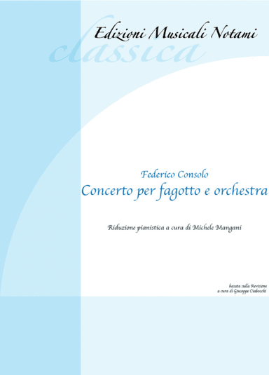 riduzione pianistica del concerto