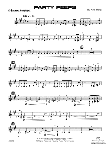 Party Peeps: E-flat Baritone Saxophone
