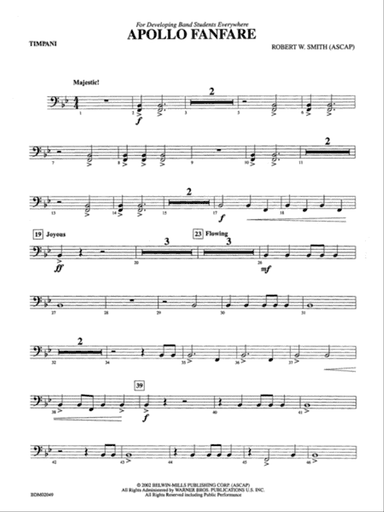 Apollo Fanfare: Timpani