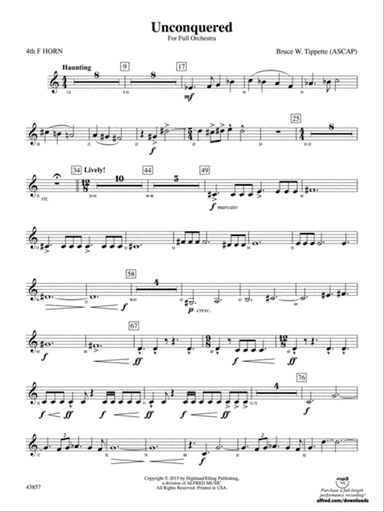 Unconquered: 4th F Horn