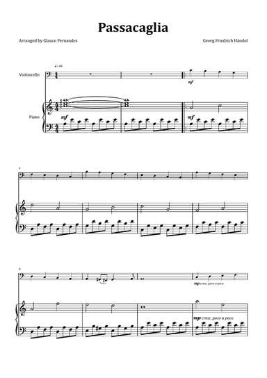 Passacaglia by Handel/Halvorsen - Cello & Piano