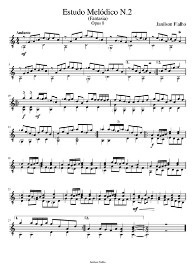 Estudo Melódico n.2 Opus 8