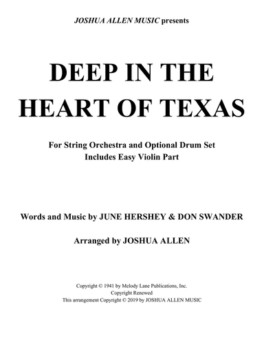 Deep In The Heart Of Texas