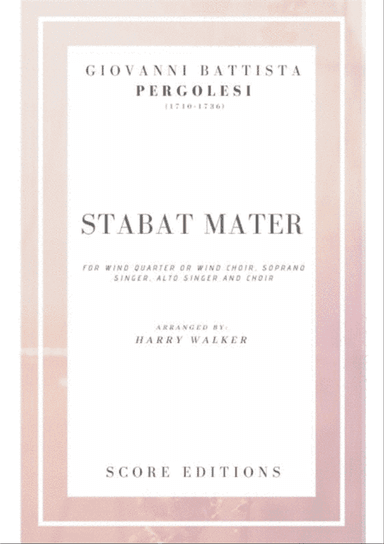 Wind Quartet: Giovanni Battista Pergolesi _ Stabat Mater