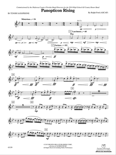 Panopticon Rising: B-flat Tenor Saxophone