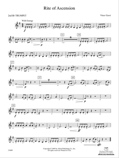 Rite of Ascension: 2nd B-flat Trumpet