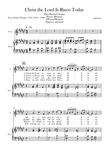 Christ the Lord is Rises today