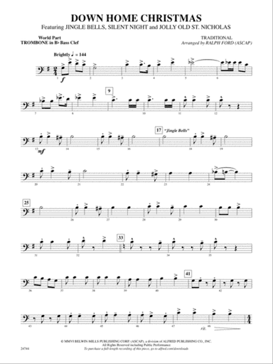 Down Home Christmas: (wp) 1st B-flat Trombone B.C.