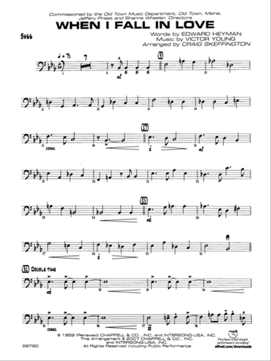 When I Fall in Love: String Bass