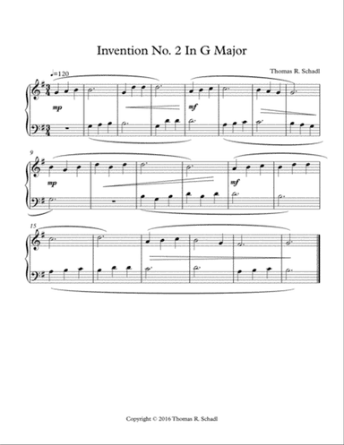 Invention No. 2 In G Major