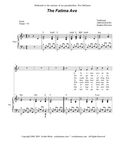 The Fatima Ave (Unison Choir)