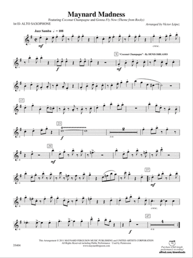 Maynard Madness: E-flat Alto Saxophone