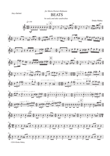 BEATS (any clarinet)