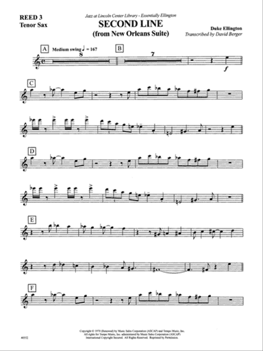 The Second Line: B-flat Tenor Saxophone